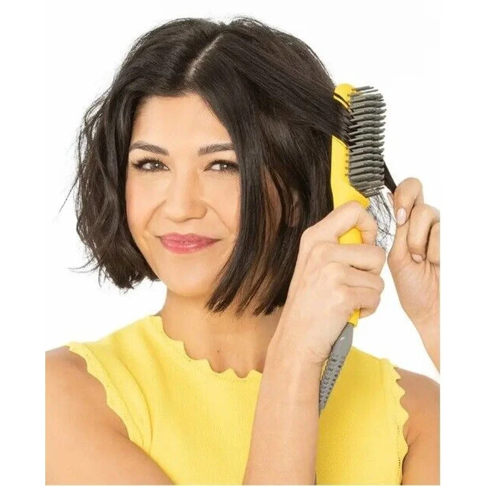 Drybar The Baby Brush Crush Heated Straightening Brush Travel Hair Straightener - Picture 2 of 10